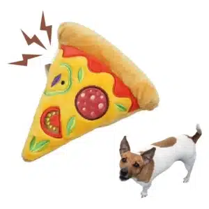 Juguete Peluche Pizza Helado Chillon Para Mascota Perro Gato