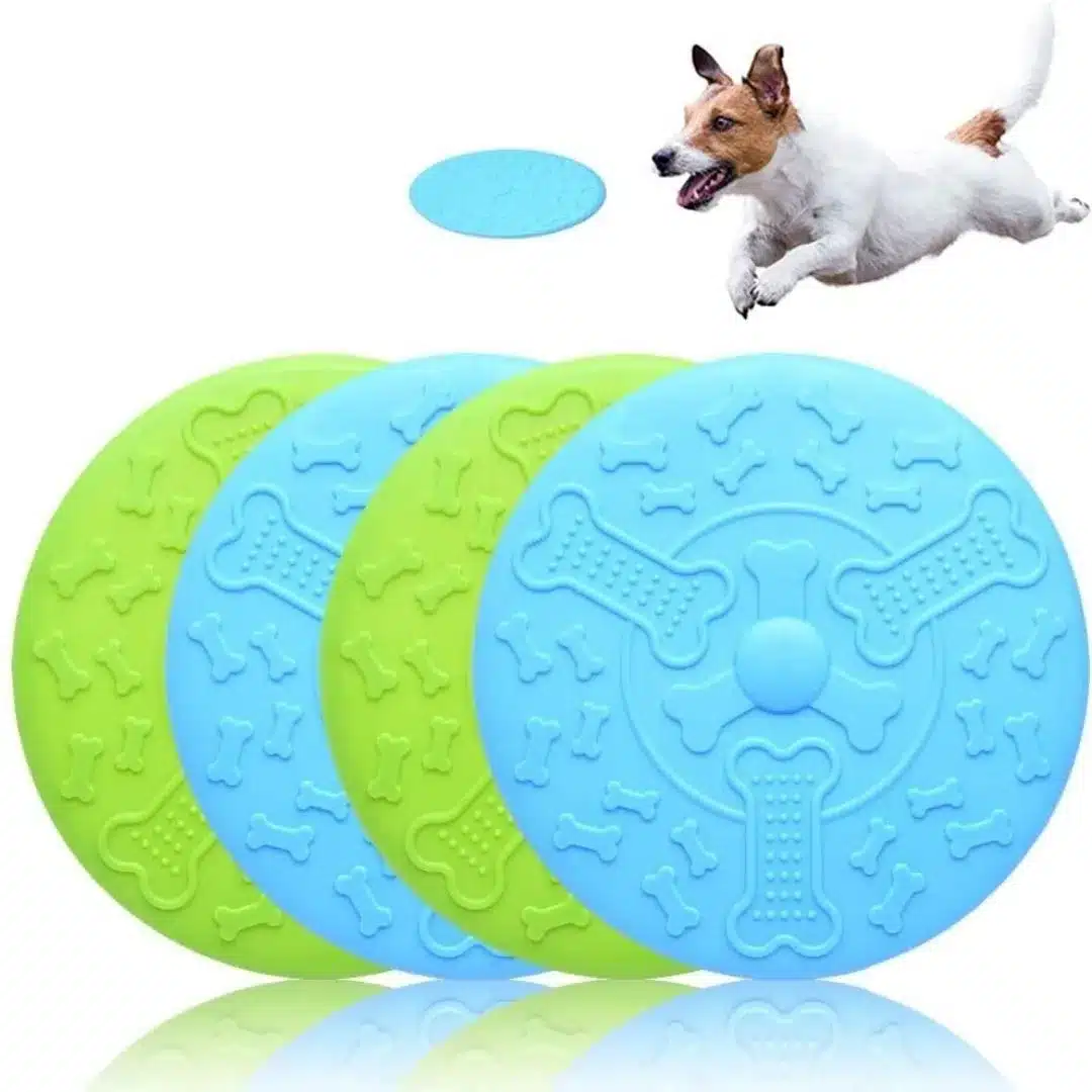  1 juguete para perro frisbee, suave juguete para mascotas,  disco volador resistente a los dientes al aire libre, entrenamiento para  perros, varios colores, juguete flotante para perro de agua apto para