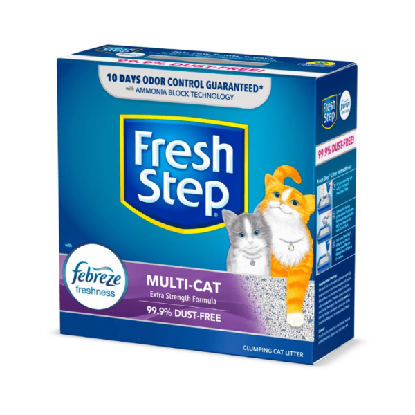 Arena Para Gato Fresh Step Multi Cat Con Febreze - 25 Lb