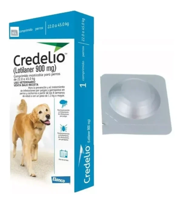 Credelio Antipulgas Garrapatas Perros 22kg -45kg X 1 Tableta-Wuufu-Mascotas