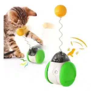 Juguete interactivo gato pendulo con sonido incluye catnip