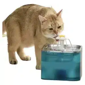 Fuente De Agua para gato En Acero Inoxidable 3 Litros