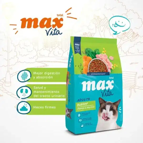 Es bueno darle a mi gato max vita pollo